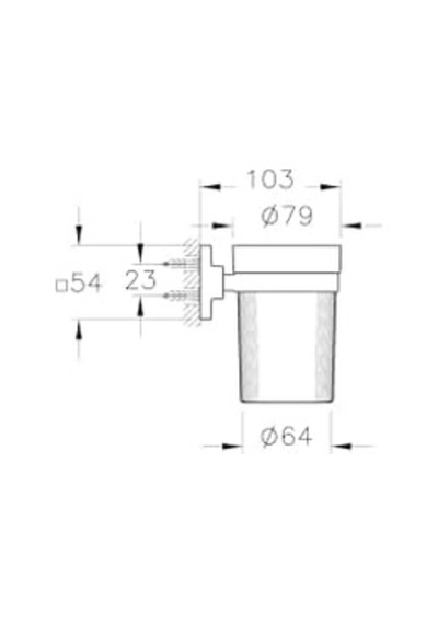 Root A44806 Diş Fırçalığı, Krom, Duvardan 000 Açık Krem