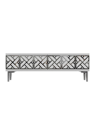 Tsa1238bs - Arextv120 Tv Stand, Tv Sehpası Beyaz - Sılver 120cm