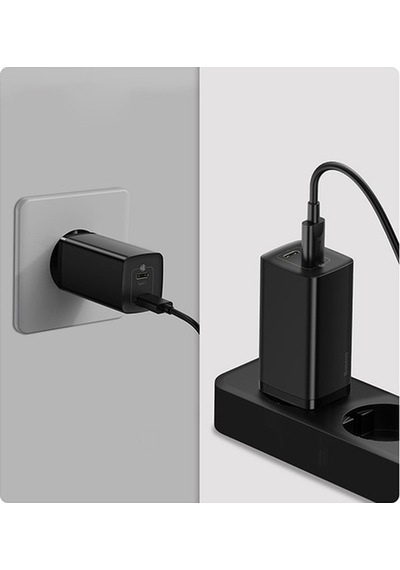 Baseus Gan2 Lite 65W Hızlı Şarj Aleti PD Quick Charging CCGAN2L-B01