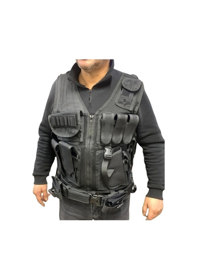 Swat Deluxe Tactıcal Vest Siyah