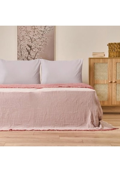 Soft Hevin Çift Kişilik Yatak Örtüsü - Kiremit - 220x240 Cm Çok Renkli