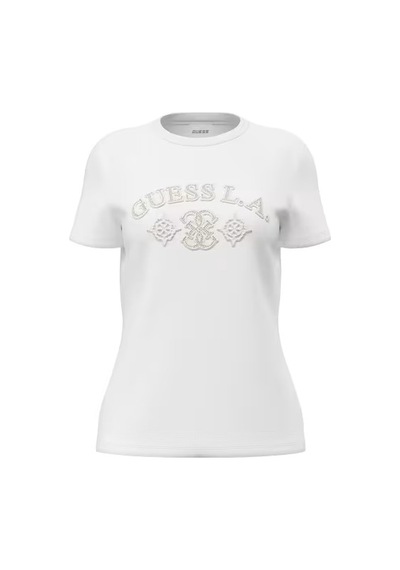 Guess Elsa Regular Fit Kadın T-shirt V6bı12k6647 Beyaz