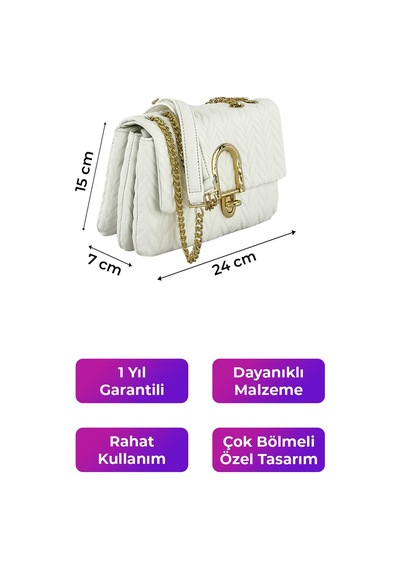 Kriste Bell Kadın Çanta Beyaz 26411 Beyaz