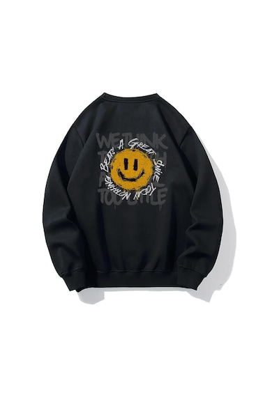 Brz Collection Unisex Oversize Nothing Beats Sweatshirt Siyah
