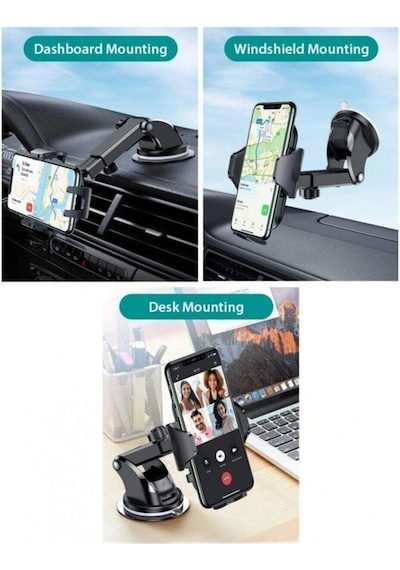Araç Içi Uzayan Ayarlanabilir Vantuzlu Otomotik Klipsli Telefon