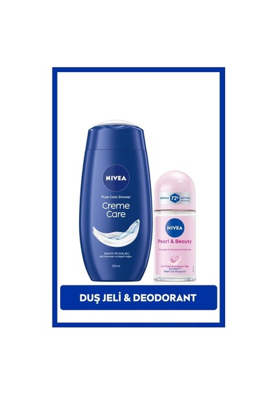 Creme Care Nemlendirici Duş Jeli 250ml Ve Rollon Deodorant Pearl&beauty 50ml, 72saat perspirant