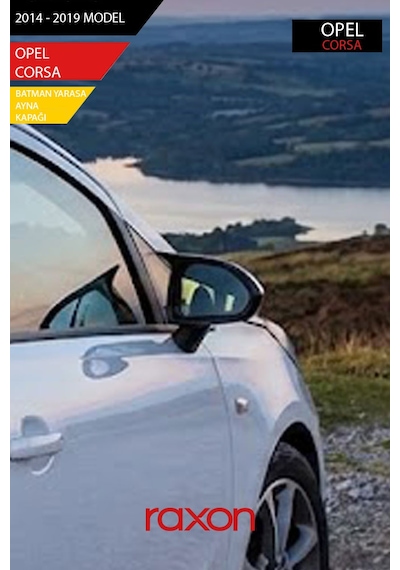Opel Corsa E 2014-2019 Batman & Yarasa Ayna Kapağı Parlak Piano Black Sport