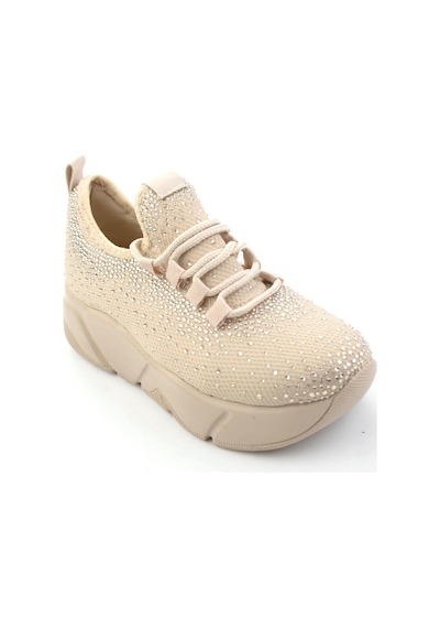 Bambi Bej Triko Kadın Sneaker K01824040382