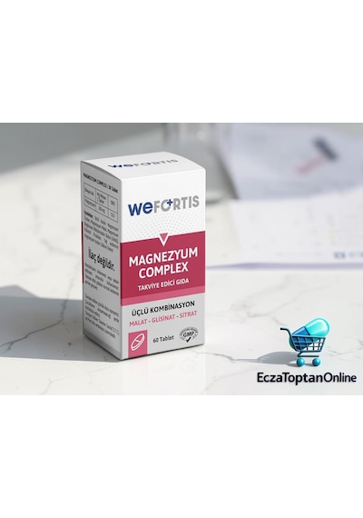 Wefortis Magnezyum Complex -3lü Kombinasyon Malat-glisinat-sitrat 60 Tablet