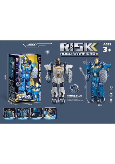 Işıklı Müzikli Roket Atan Robot -vrd