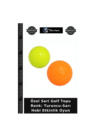 Özel Seri Golf Topu Renk: Turuncu-sarı Hobi Etkinlik Oyun Çok Renkli