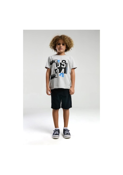 U.s. Polo Assn. Erkek Çocuk Gri Bermuda Takım Us2052 Gri U.s. Polo Assn. Erkek Çocuk Gri Bermuda Takım Us2052 Gri