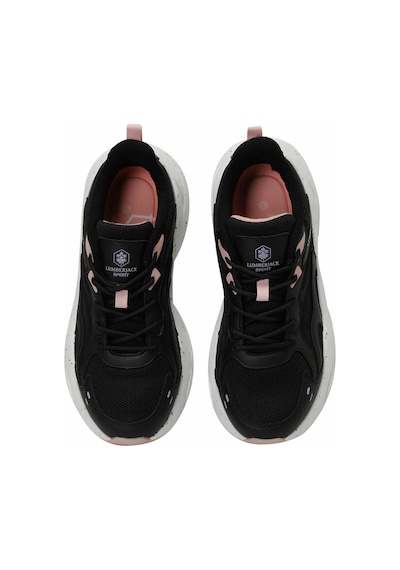 Lumberjack Fanto Memory Foam Tabanlı Fileli Kadın Sneaker Spor Ayakkabı Siyah-pudra Siyah - Pudra