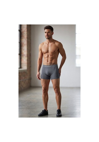 Womanandkids Night Gri Erkek Trend Nefes Alan Relaxed Boxer
