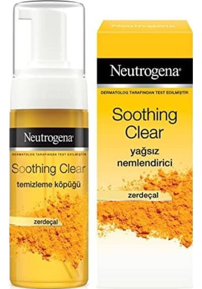 Soothing Clear Köpük 150 Ml+nemlendirici 75 Ml 2&apos Li Set, Sivilceye Meyilli Ve Hassas Ciltler İçin, Derinlemesine Temizler, Nemlendirir Ve Rahatlatır