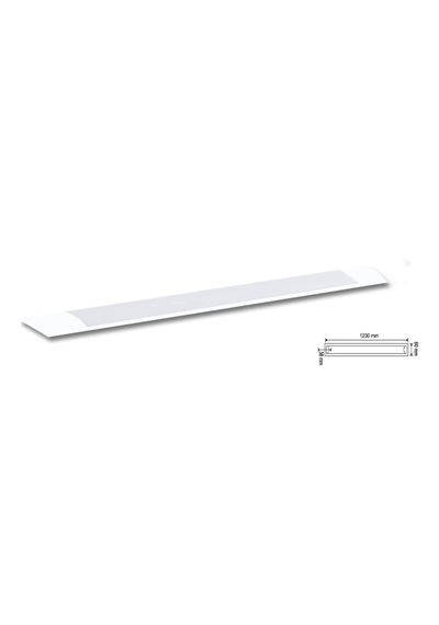 36w Beyaz Led Bant Armatür Beyaz Işık 2 Adet Genel