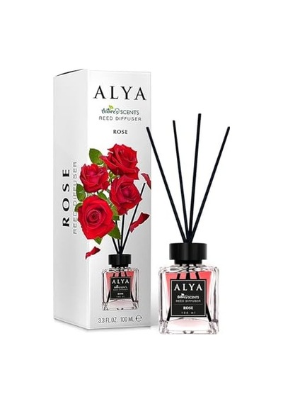 Alya Alya 's Scents Rose Bambu Çubuklu Oda Kokusu- Gül Kokusu Diğer