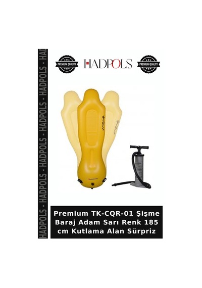 Premium Tk-cqr-01 Şişme Baraj Adam Sarı Renk 185 Cm Kutlama Alan Sürpriz