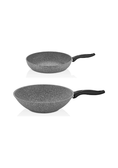 Falez Granit Tava 24 Cm Ve 28 Cm Wok Tava Granit