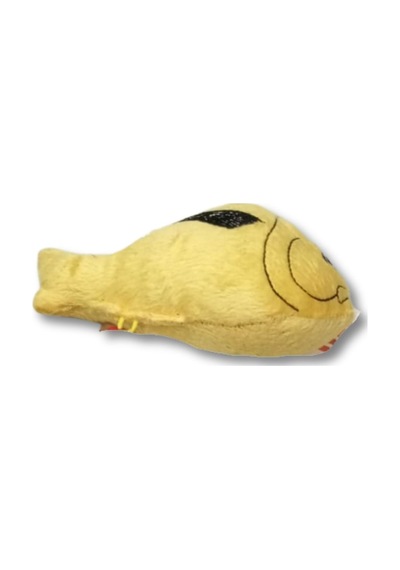 Peluş Balık Figürlü Kedi Oyuncağı Sarı