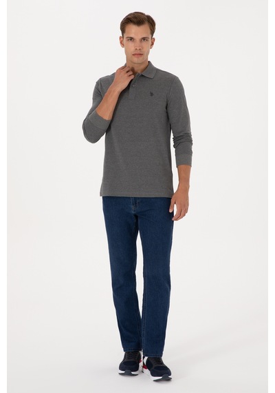U.s. Polo Assn. Erkek Antrasit Melanj Sweatshirt 50307688-vr081 Antrasit Melanj