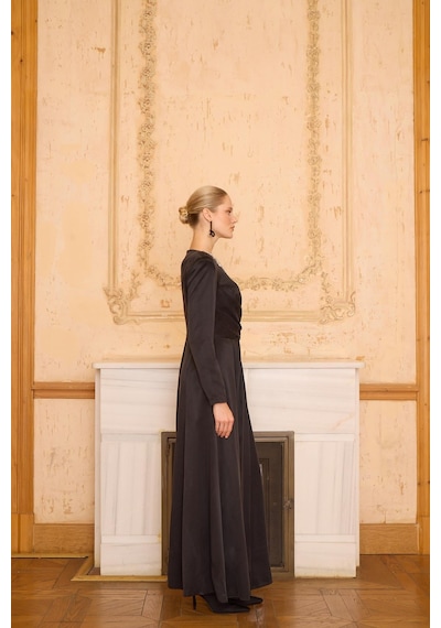 Senna Lucıano Dress Siyah Siyah