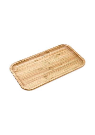 Morponi Bambu Dikdörtgen Sunum Tabağı - Yağdanlık Altlığı- Servis Tabağı 24 Cm X 12 Cm Dikdörtgen Bambu