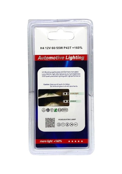 Spechton 12v H4 Ampul 60/55w +%160 Fazla Işık