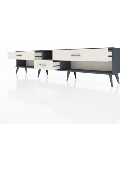 Arges Tv Ünitesi Tek Raflı 3 Çekmeceli 220x30x51 Antrasit-antrasit/aytaşı Antrasıt/aytası - Antrasıt Arges Tv Ünitesi Tek Raflı 3 Çekmeceli 220x30x51 Antrasit-antrasit/aytaşı Antrasıt/aytası - Antrasıt