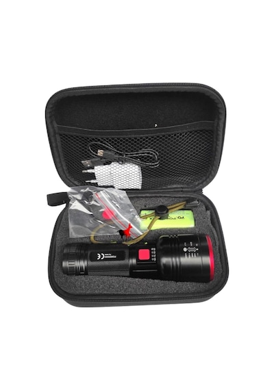 Profesyonel Avcı Feneri 20w 2000 Lümen Pd-9000 Siyah