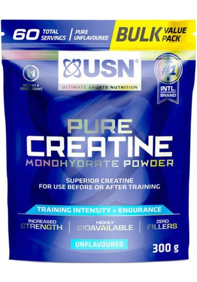 Usn Pure Superior Creatine Monohidrat 300 Gram 60 Servis - Abd Menşei Aromasız