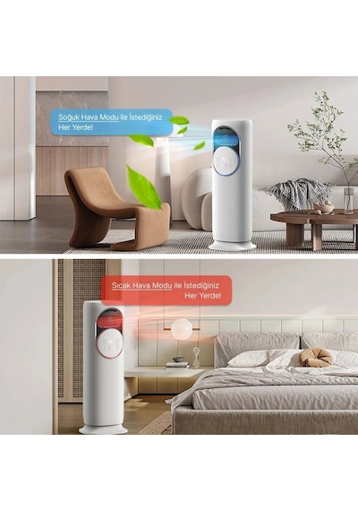 Airpoll HF01 Uzaktan Kumandalı Sıcak & Soğuk Su ve Buz Hazneli Dikey Vantilatör