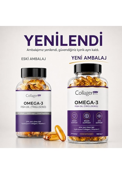 Collagen Forte Platinum Omega 3 Premium Balık Yağı 90 Kapsül