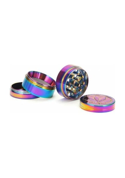 4 Katmanlı 40Mm Metal Grınder Baharat Öğütücü Raınbow
