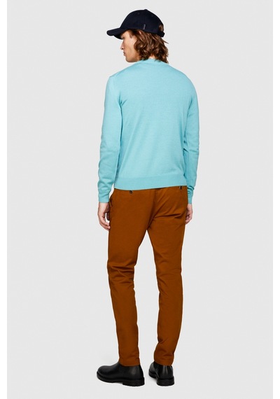 Sisley Esnek Slim Fit Chino Pantolon Erkek Kahverengi Pantolon - 323a4jgcsf03e