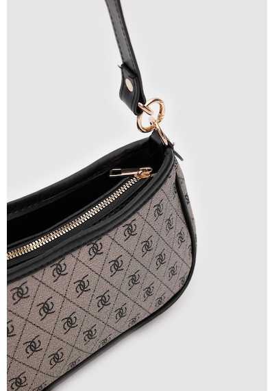 Shule Bags Farme Monogram Baget Ve Çapraz Çanta Gri GRİ