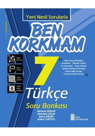 7.sınıf Ben Korkmam Türkçe-matematik-fen Bilimleri- Sosyal Bilgiler Soru Bankası Seti