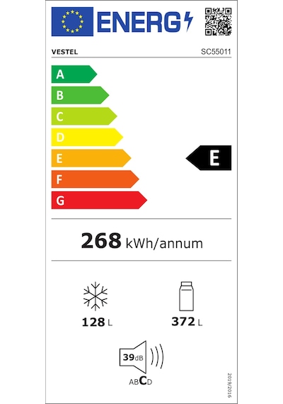 Vestel SC55011 500 LT Çift Kapılı Buzdolabı