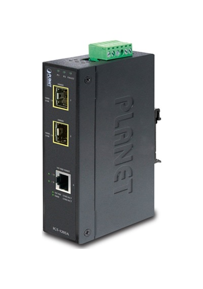 Endüstriyel Tip Media Converter&lt Br&gt 1-port 10/100/1000t &lt -&gt 2-port 1000base-sx/lx/bx Sfp/mini-gbıc Yuva Port-1 Ve Port-2 &lt Br&gt Ip-30