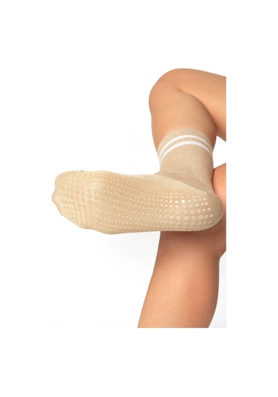 Saysez Bambu Kadın Çok Renkli Kaydırmaz Taban Silikon Baskı Pilates Yoga Fitness Bale Dans Aktivite Tenis Çorabı 3'lü Bej - Kahverengi Saysez Bambu Kadın Çok Renkli Kaydırmaz Taban Silikon Baskı Pilates Yoga Fitness Bale Dans Aktivite Tenis Çorabı 3'lü Bej - Kahverengi
