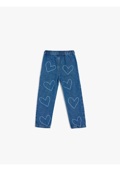 Koton Kalp Desenli Cep Detaylı Pamuklu Denim Pantolon Dark Indıgo 5smg40008ad Koyu İndigo Koton Kalp Desenli Cep Detaylı Pamuklu Denim Pantolon Dark Indıgo 5smg40008ad Koyu İndigo