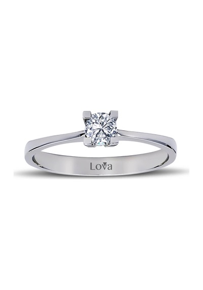 Lova D Renk 0,20 Karat Pırlanta Tektaş Yüzük - 1040064