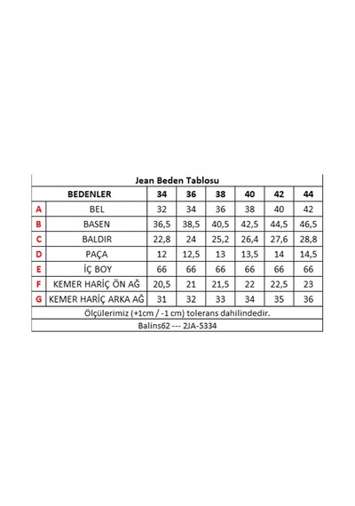 Kadın Kot Pantolon Açık Mavi