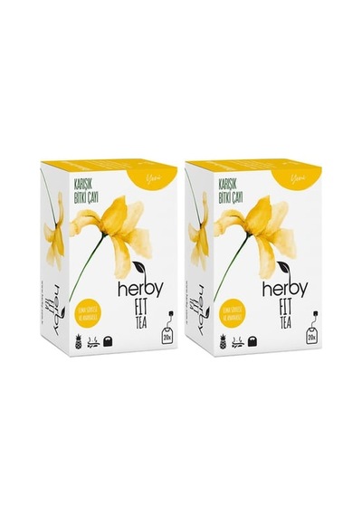 Herby Fit Tea Elma Sirkeli Ananaslı Diyete Destek Form Bitki Çayı 5'li Paket 49183198