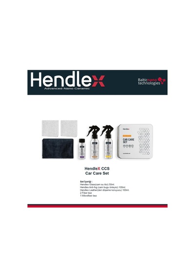 Hendlex Car Care Set - Su İtici-buğu Önleyici-deri Koruma
