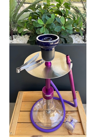 Wow Legend V52 Target Model Purple Nargile Takımı Lüle Dahil 2li Nargile Seti