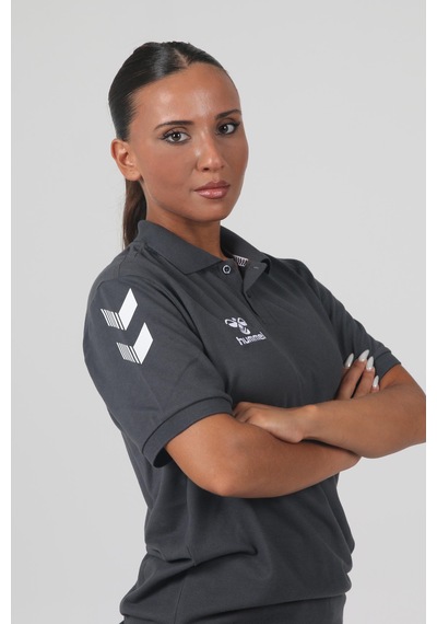 Hummel Armin Pamuklu Polo Yaka Tişört Antrasit