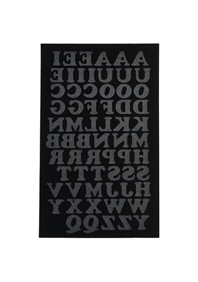 Dritz Iron-on Letters Ütüyle Yapıştırmak İçin Harfler, Siyah, 3/4 İnç
