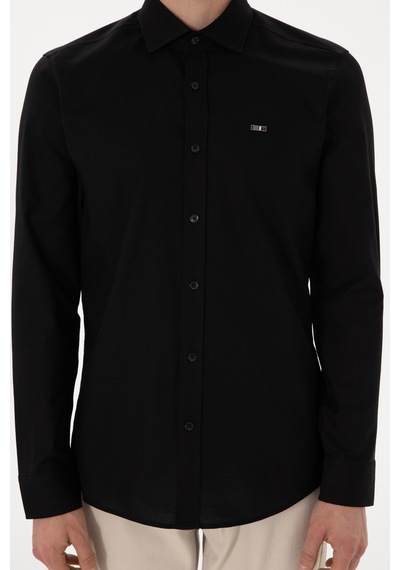 U.s. Polo Assn. Erkek Siyah Gömlek Basic 50298004-vr046 Siyah U.s. Polo Assn. Erkek Siyah Gömlek Basic 50298004-vr046 Siyah