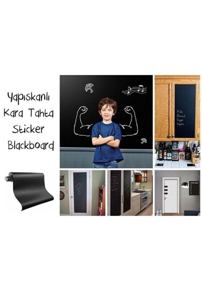 Yapışkanlı Kara Tahta-yazı Tahtası: Sticker Blackboard Crchmgo Diğer